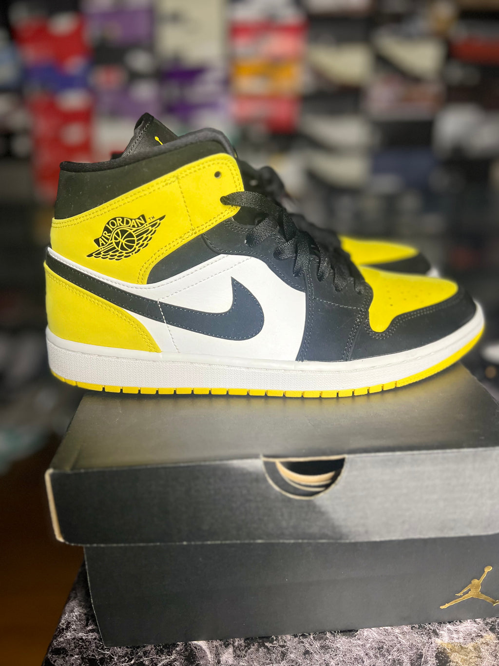 Air Jordan 1 “Yellow Black Toe” (10.5M) *Pre-Loved*
