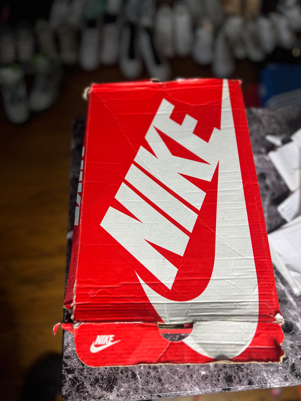 Nike Air More Uptempo "White Varsity Red Outline" (11M) *Pre-Loved*