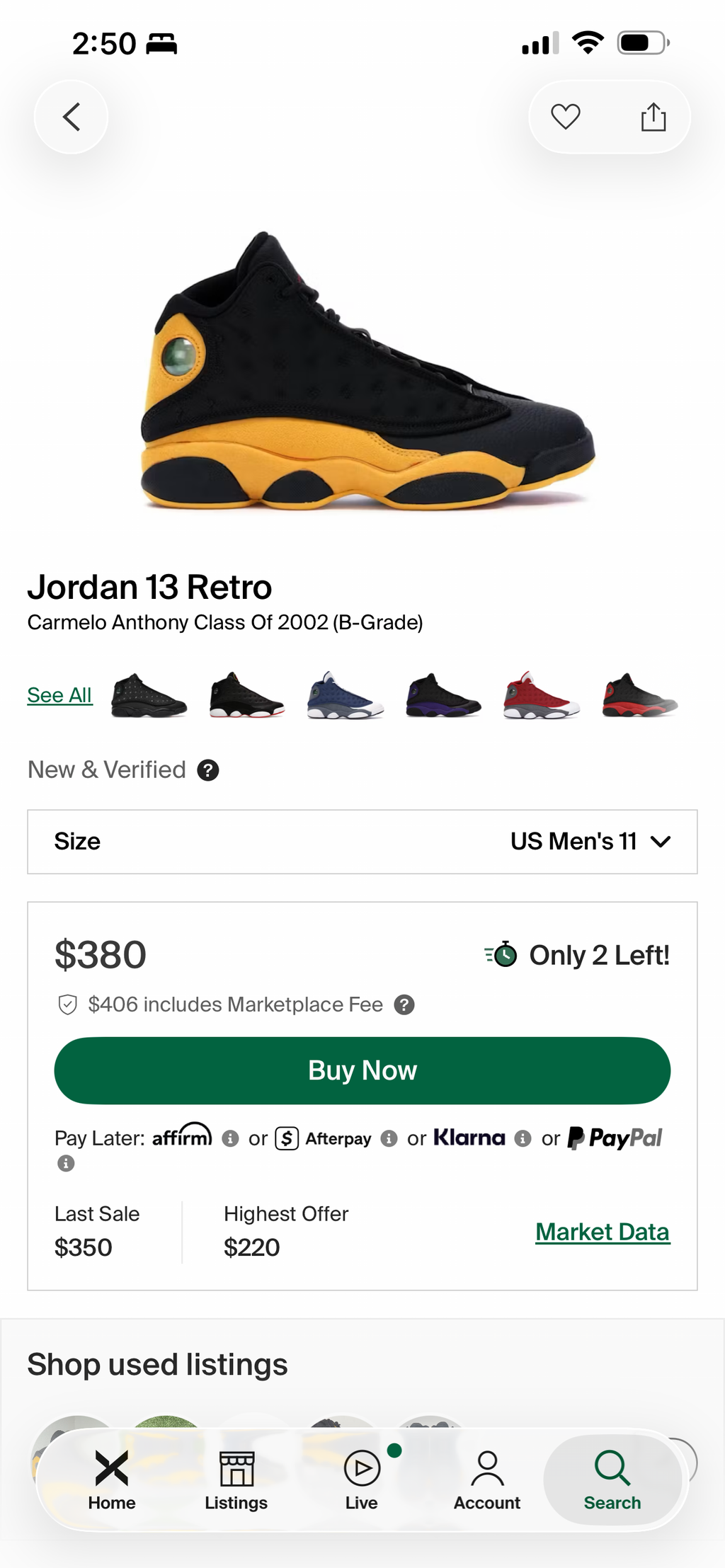 Jordan 13 Carmelo