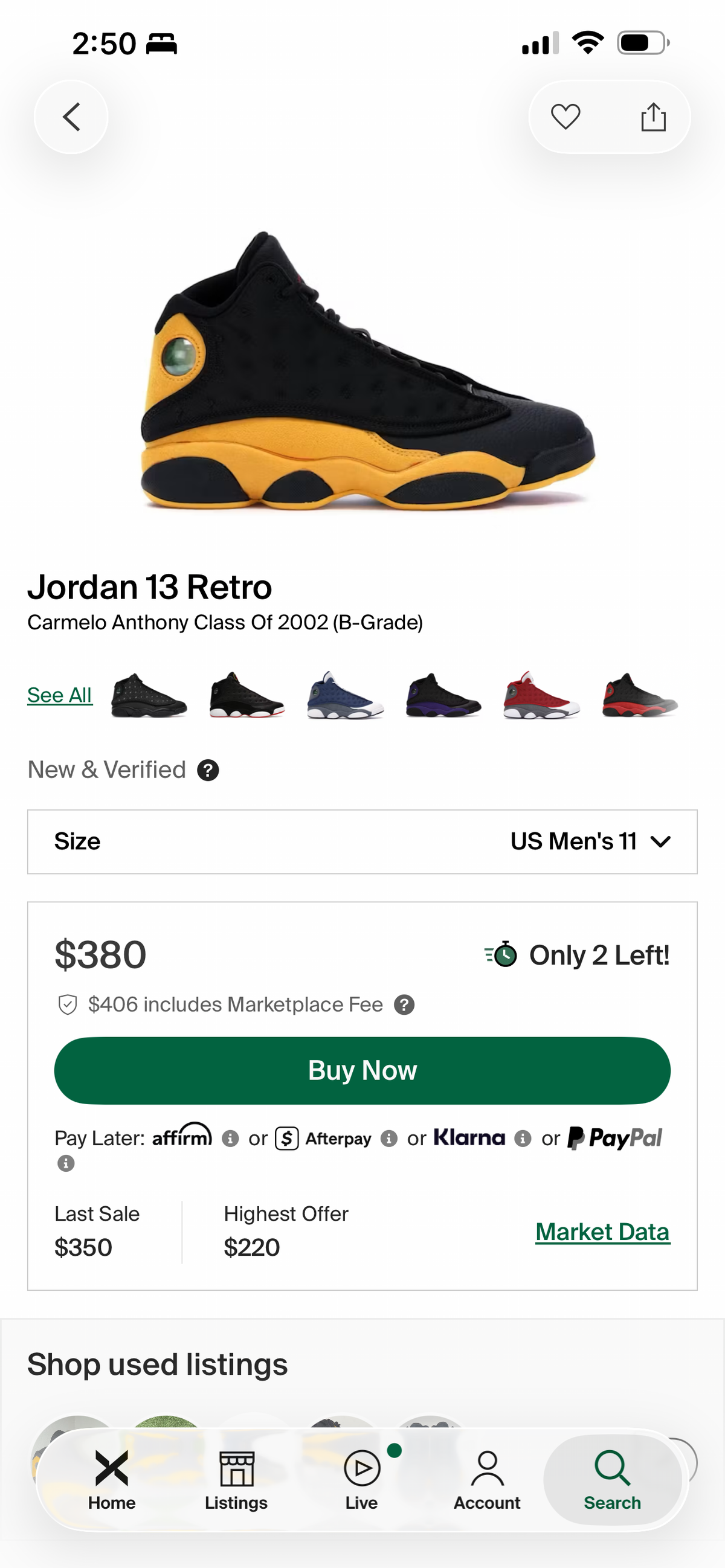 Jordan 13 Carmelo