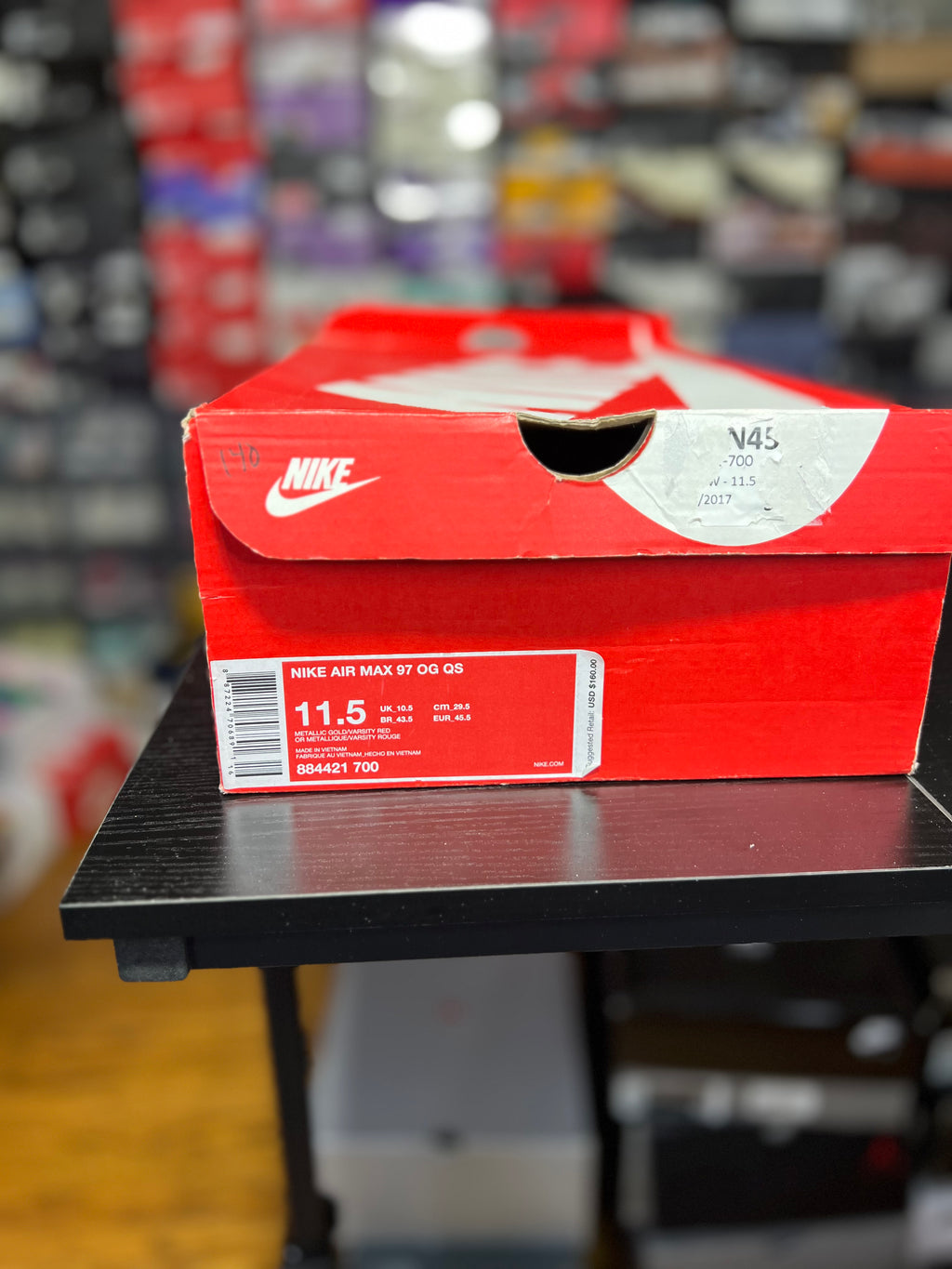 Nike Air Max 97 OG QS “Metallic Gold” (11.5M) *Pre-Loved*