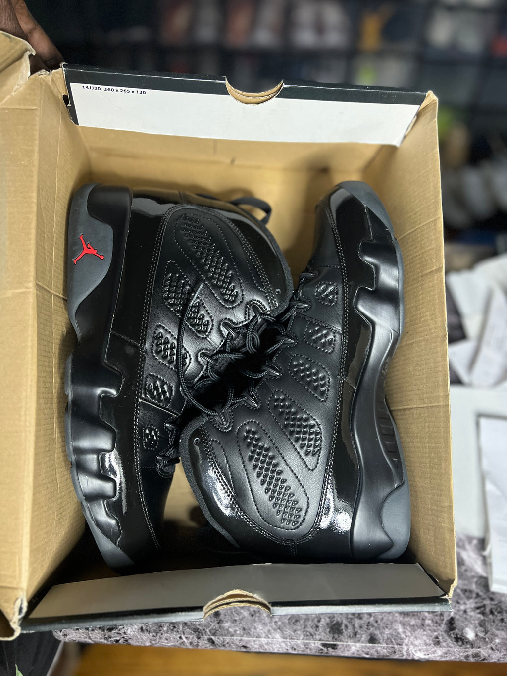Air Jordan 9 Reteo “Bred Patent” VNDS (11M) *Pre-Loved*