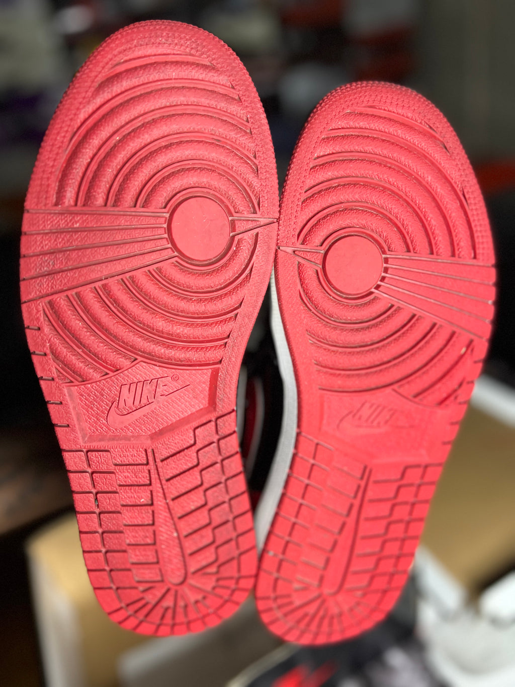 Air Jordan 1 Retro High OG (9.5M) “Patent Bred” *Pre-Loved*