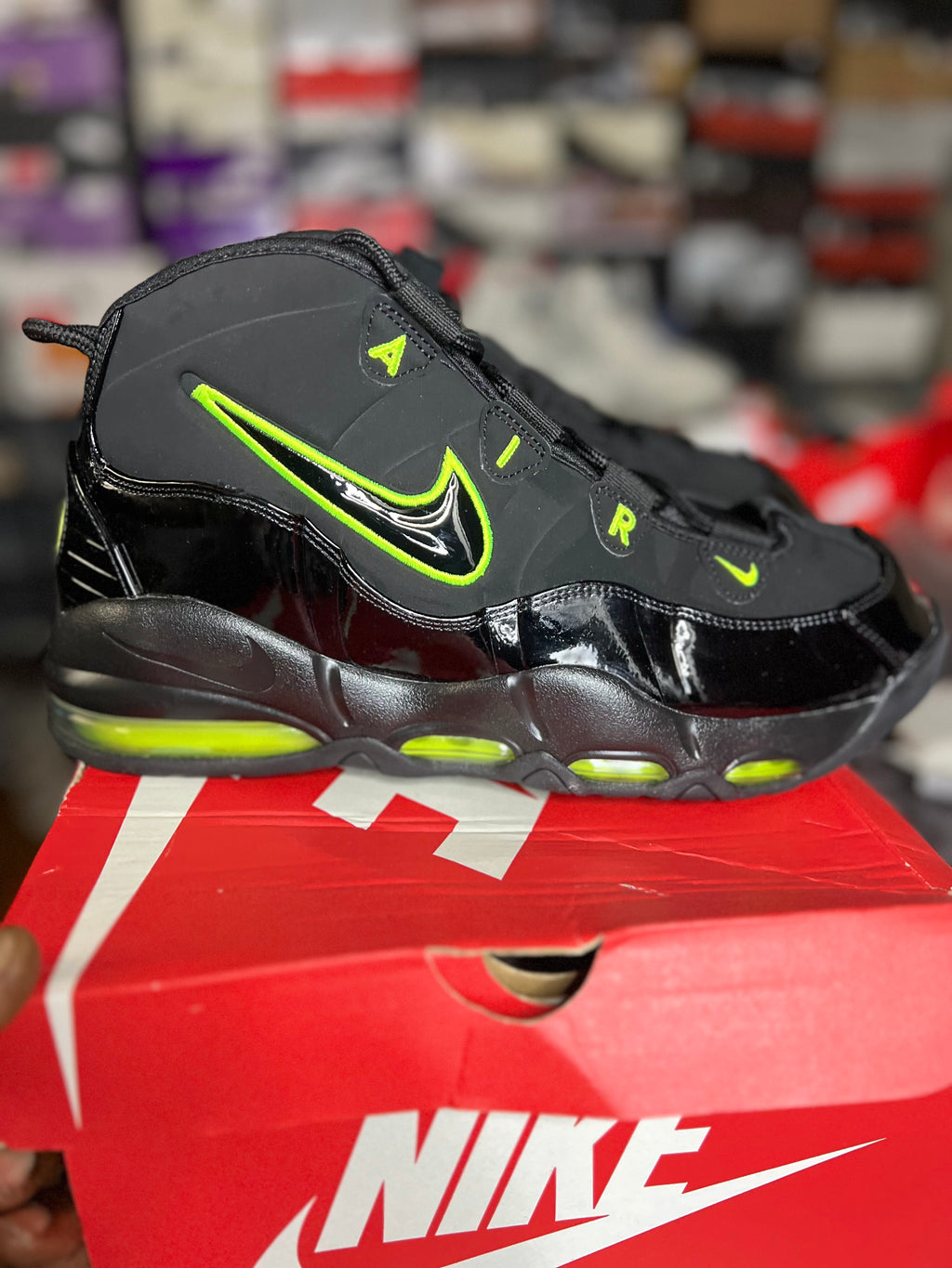 The Nike Air Max Uptempo 95 “Black Volt” 12M *NEW*
