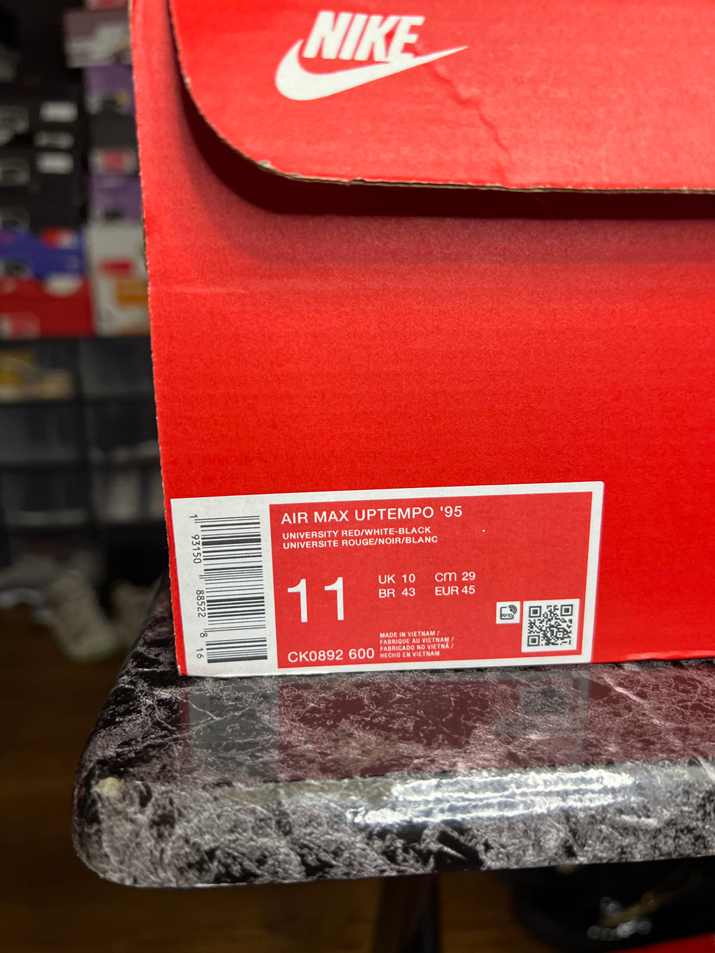 The Nike Air Max Uptempo '95 "Bulls Away" (11M) *NEW*