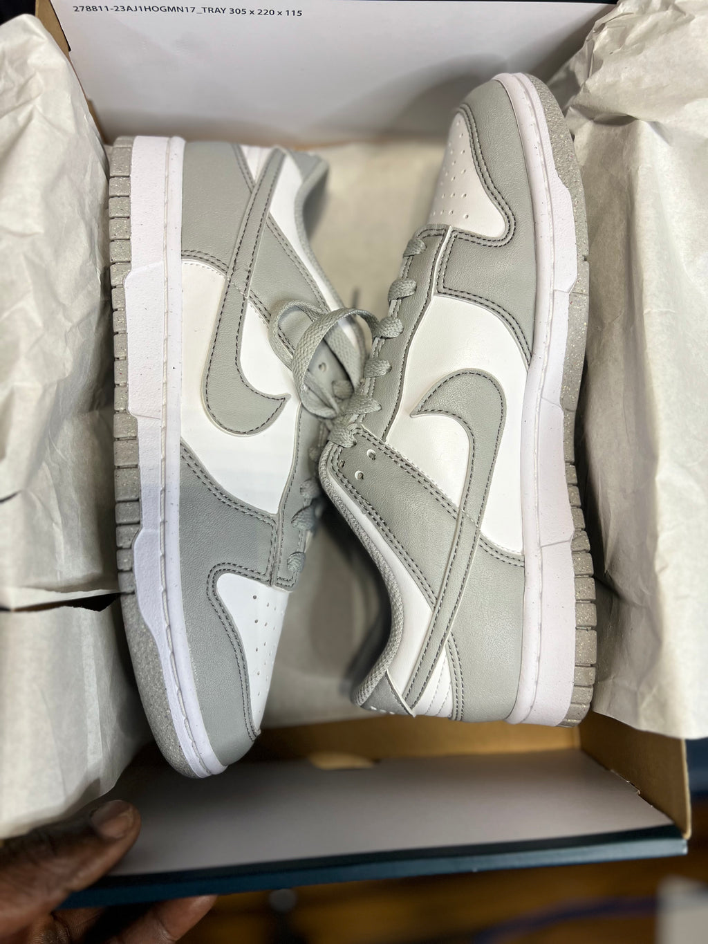 Nike Dunk Low Next Nature “Loght Smoke Grey” (6.5Y) *Pre-Loved*
