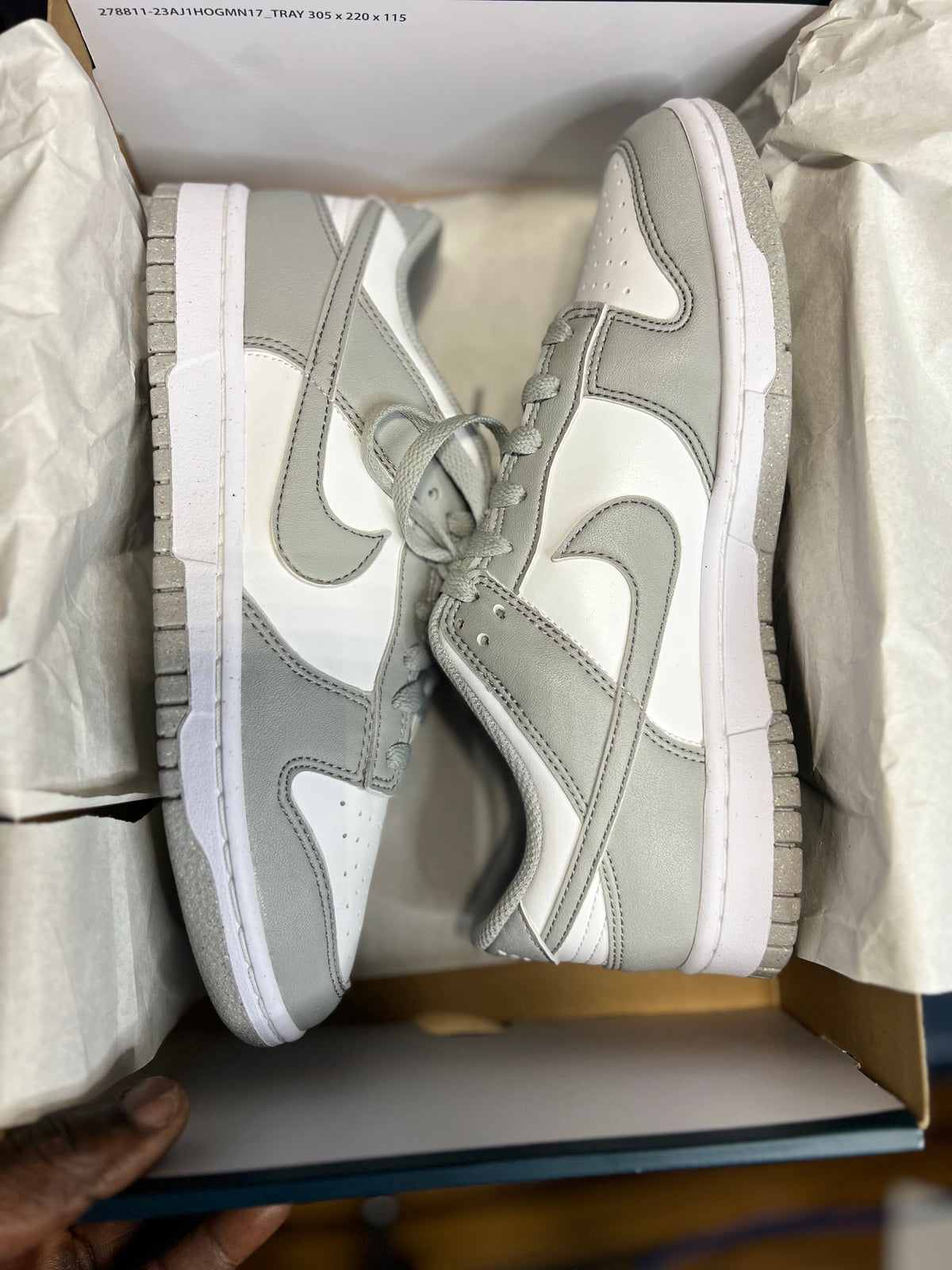 Nike Dunk Low Next Nature “Loght Smoke Grey” (6.5Y) *Pre-Loved*