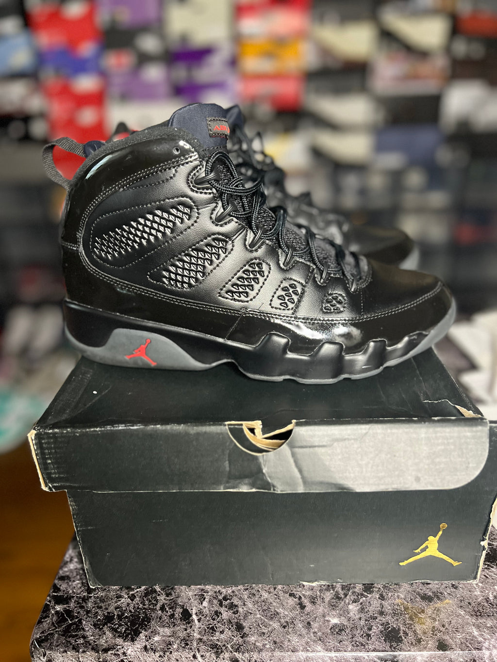 Air Jordan 9 Reteo “Bred Patent” VNDS (11M) *Pre-Loved*