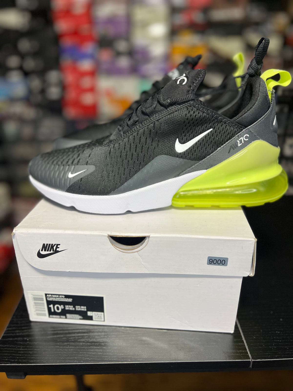 Nike Air Max 270 “Black Light Lemon Twist” (10.5M) *NEW*