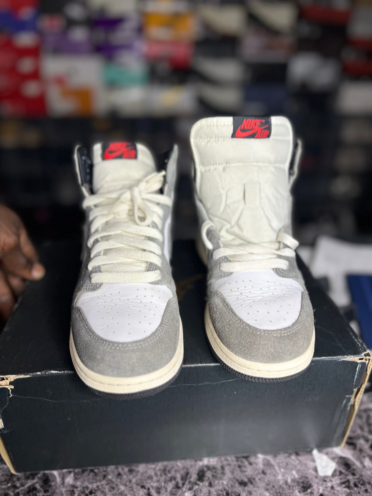 Air Jordan 1 Retro High OG “Washed Black” (GS-7Y) *Pre-Loved*