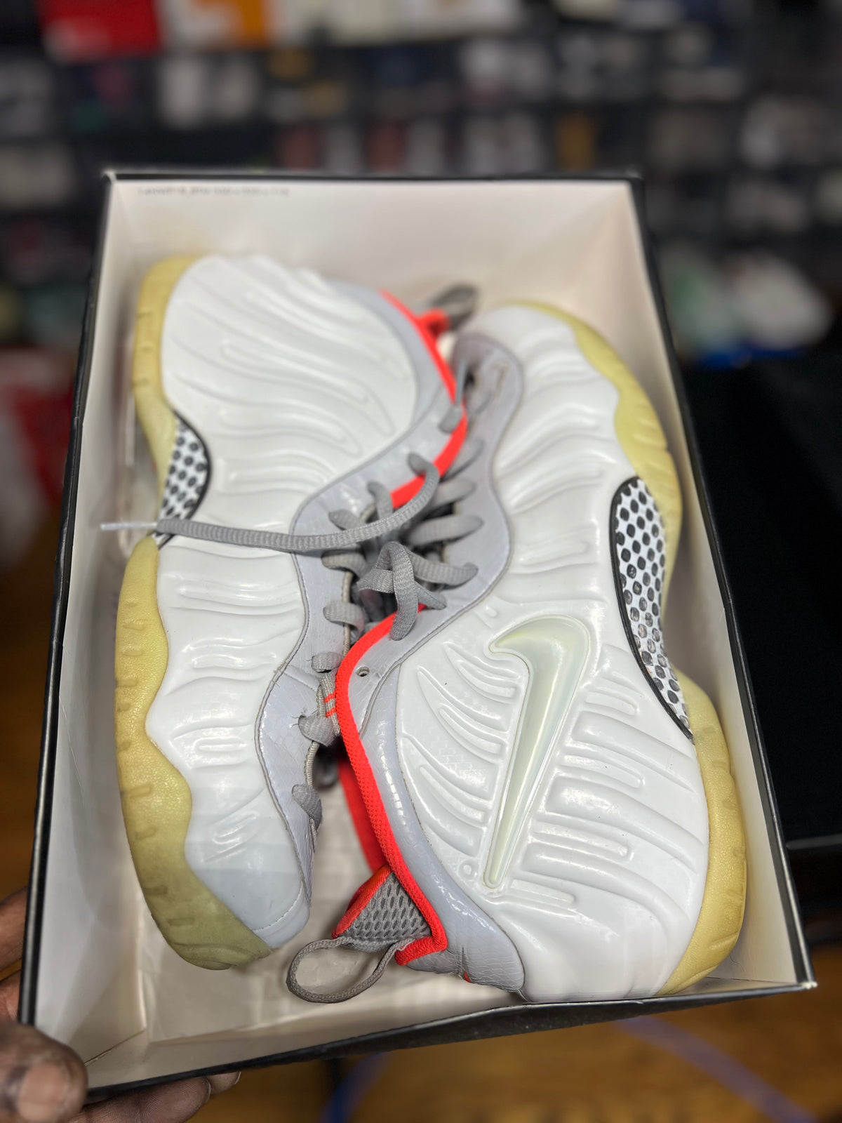 Nike Air Foamposite Pro "Pure Platinum 'Yeezy'" (10.5M) *Pre-Loved*