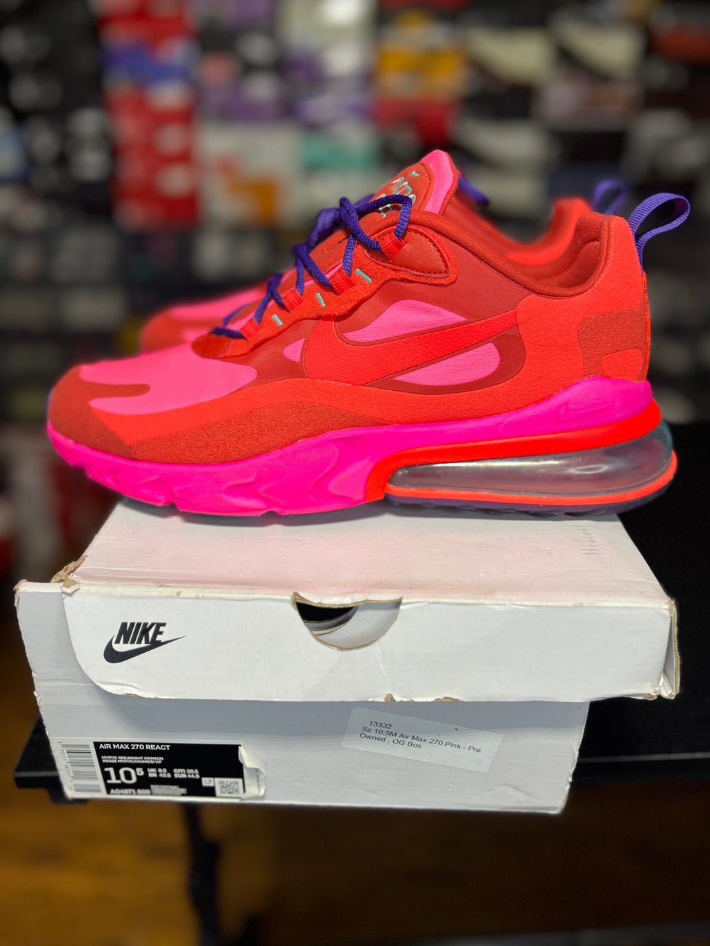 Nike Air Max React 270 “ Electronic Music” (10.5M) *Pre-Loved*