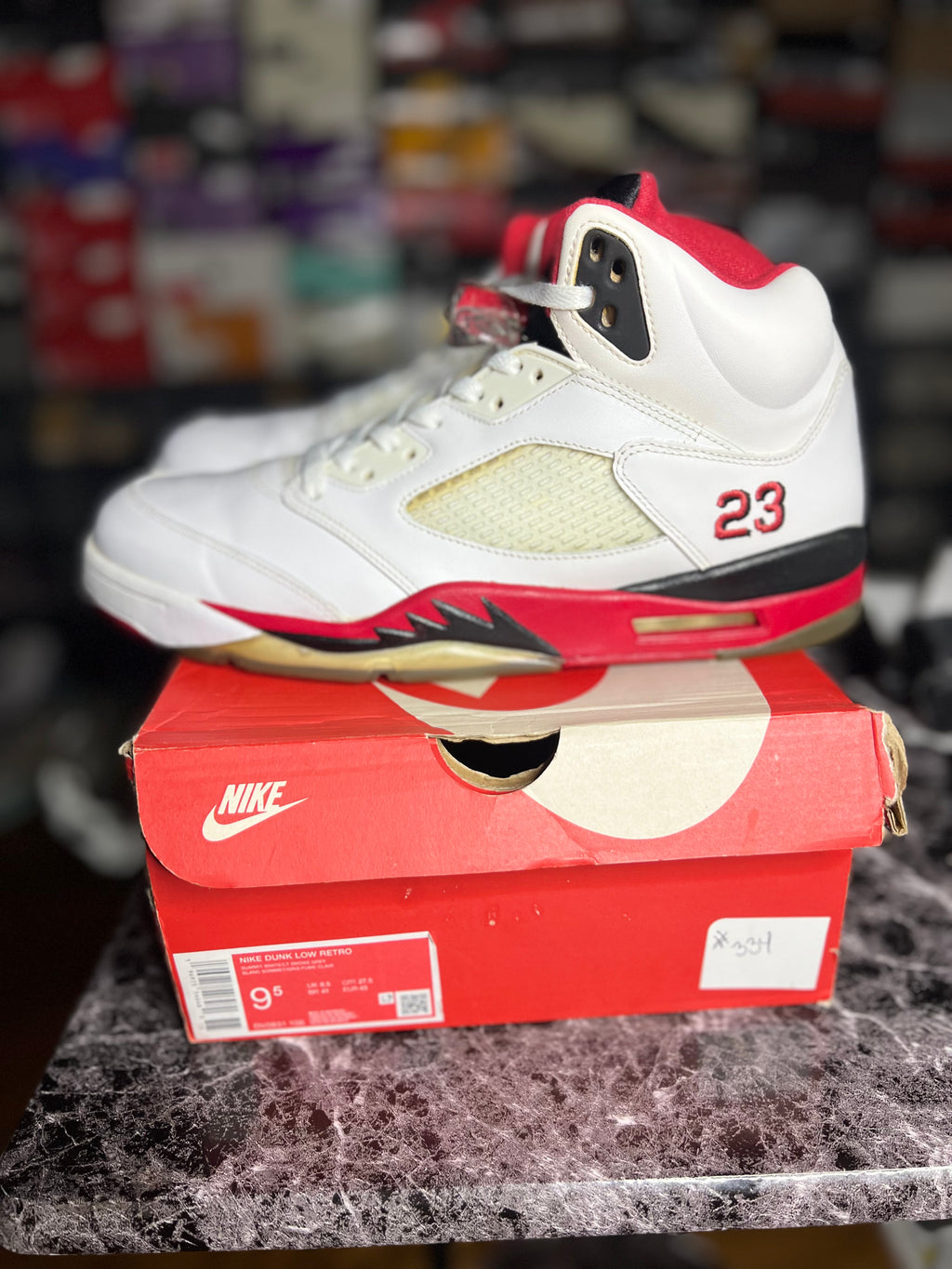 Air Jordan 5 Retro”Fire Red Black Tongue” (11M) *Pre-Loved*