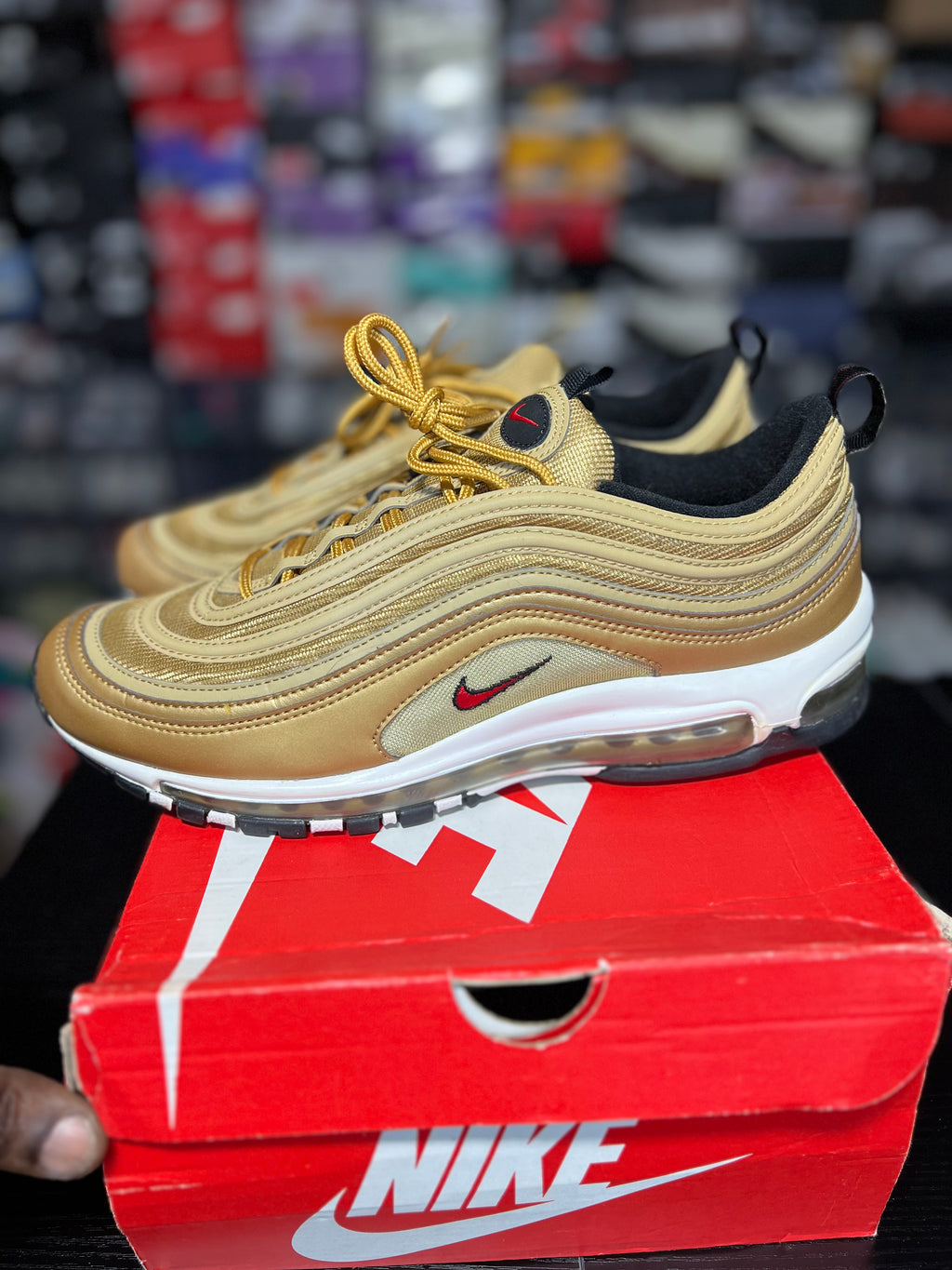 Nike Air Max 97 OG QS “Metallic Gold” (11.5M) *Pre-Loved*