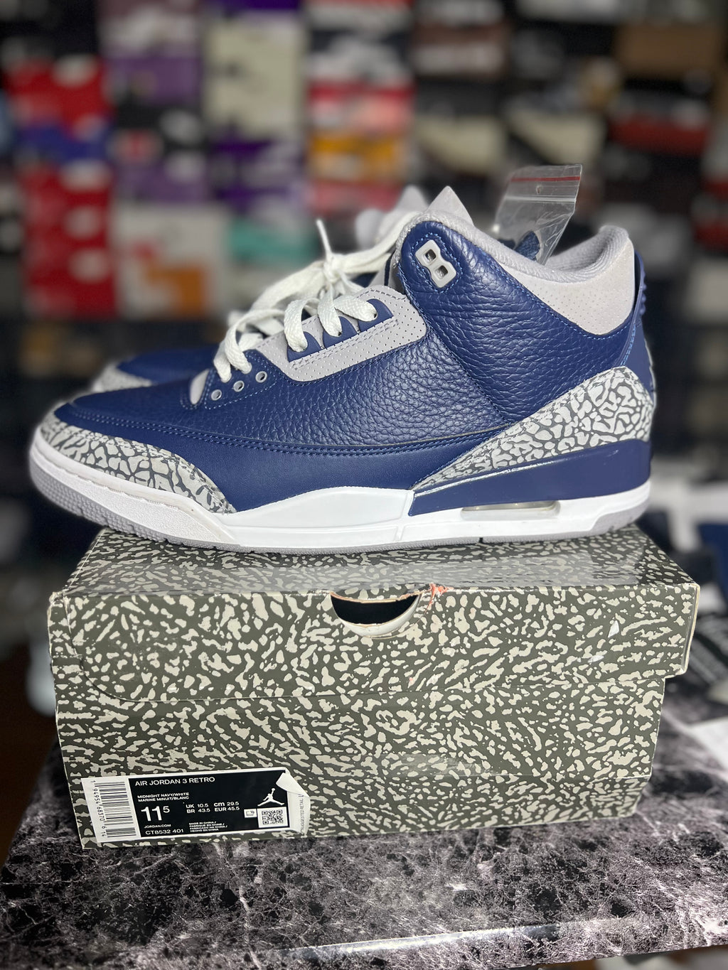 Air Jordan 3 Retro “Georgetown” (11.5M) *Pre-Loved*