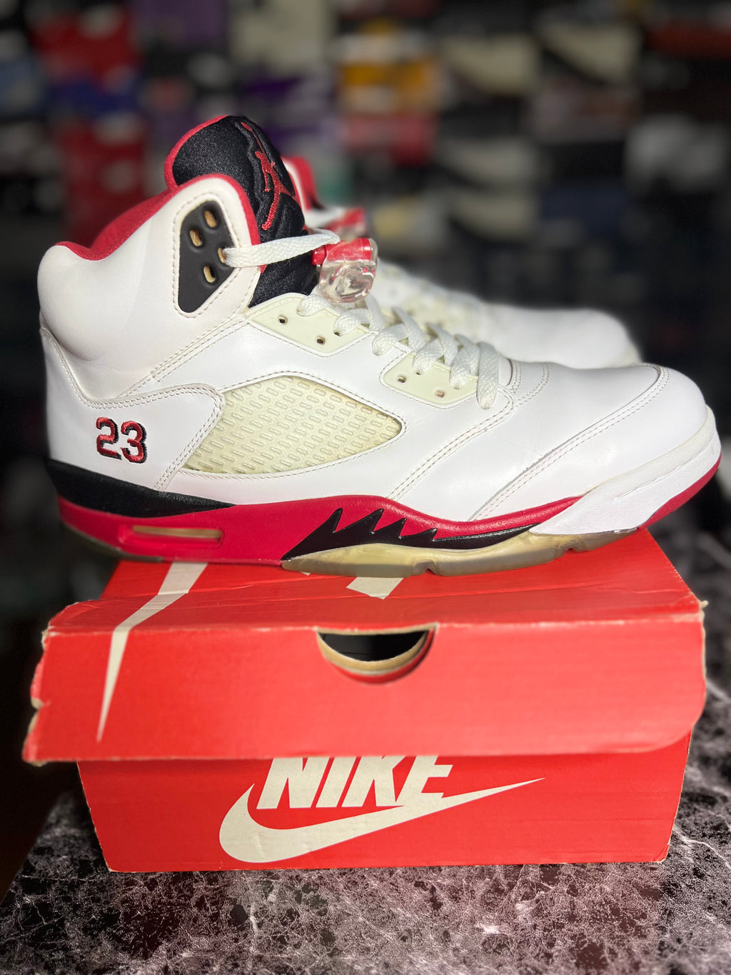 Air Jordan 5 Retro”Fire Red Black Tongue” (11M) *Pre-Loved*