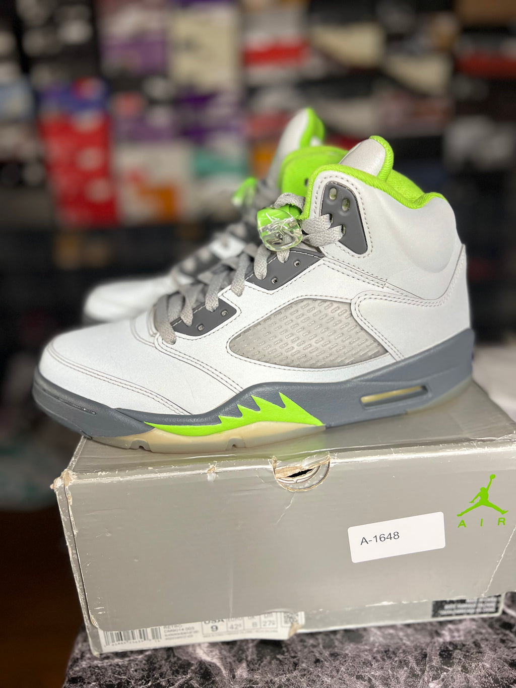 Air Jordan 5 Retro (9M) "Green Bean" OG All *Pre-loved*