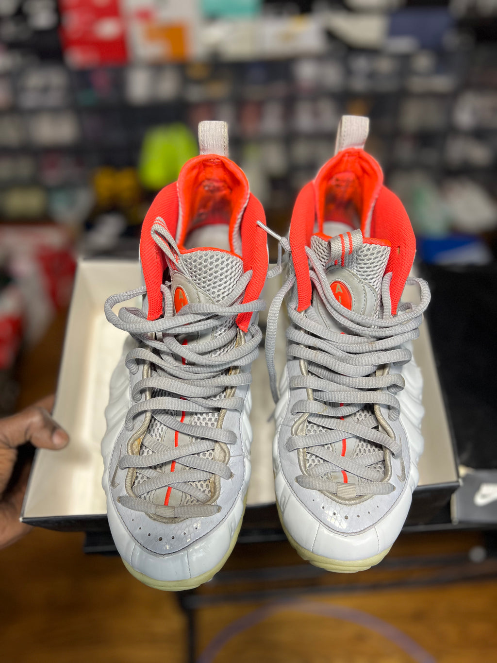 Nike Air Foamposite Pro "Pure Platinum 'Yeezy'" (10.5M) *Pre-Loved*