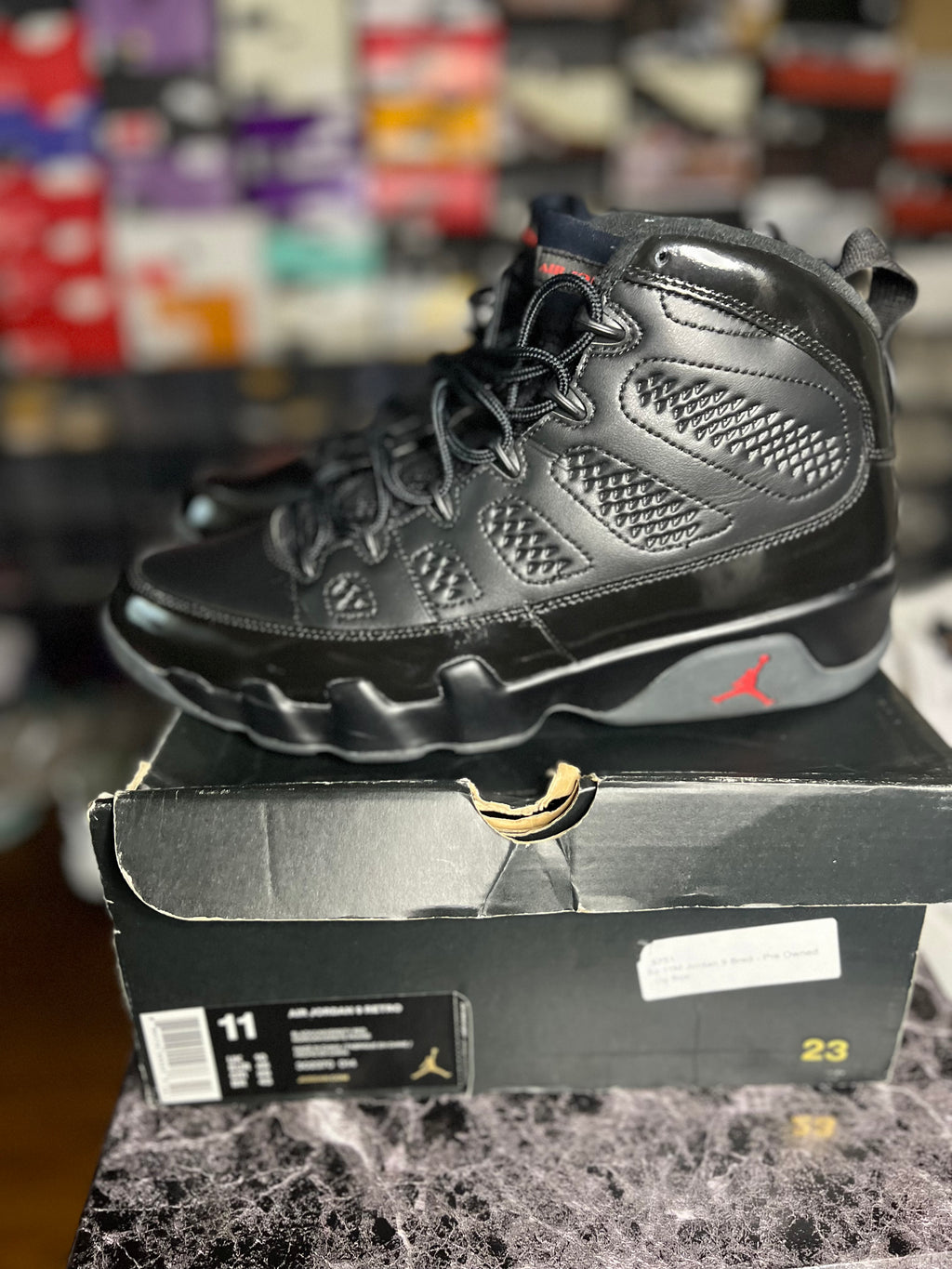Air Jordan 9 Reteo “Bred Patent” VNDS (11M) *Pre-Loved*