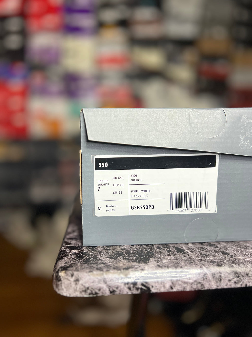 New Balance 550 "White Grey" (7Y) *NEW*