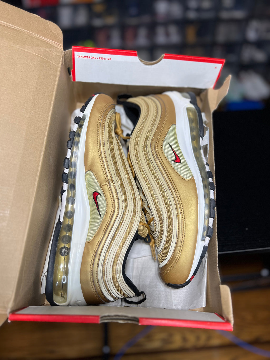 Nike Air Max 97 OG QS “Metallic Gold” (11.5M) *Pre-Loved*
