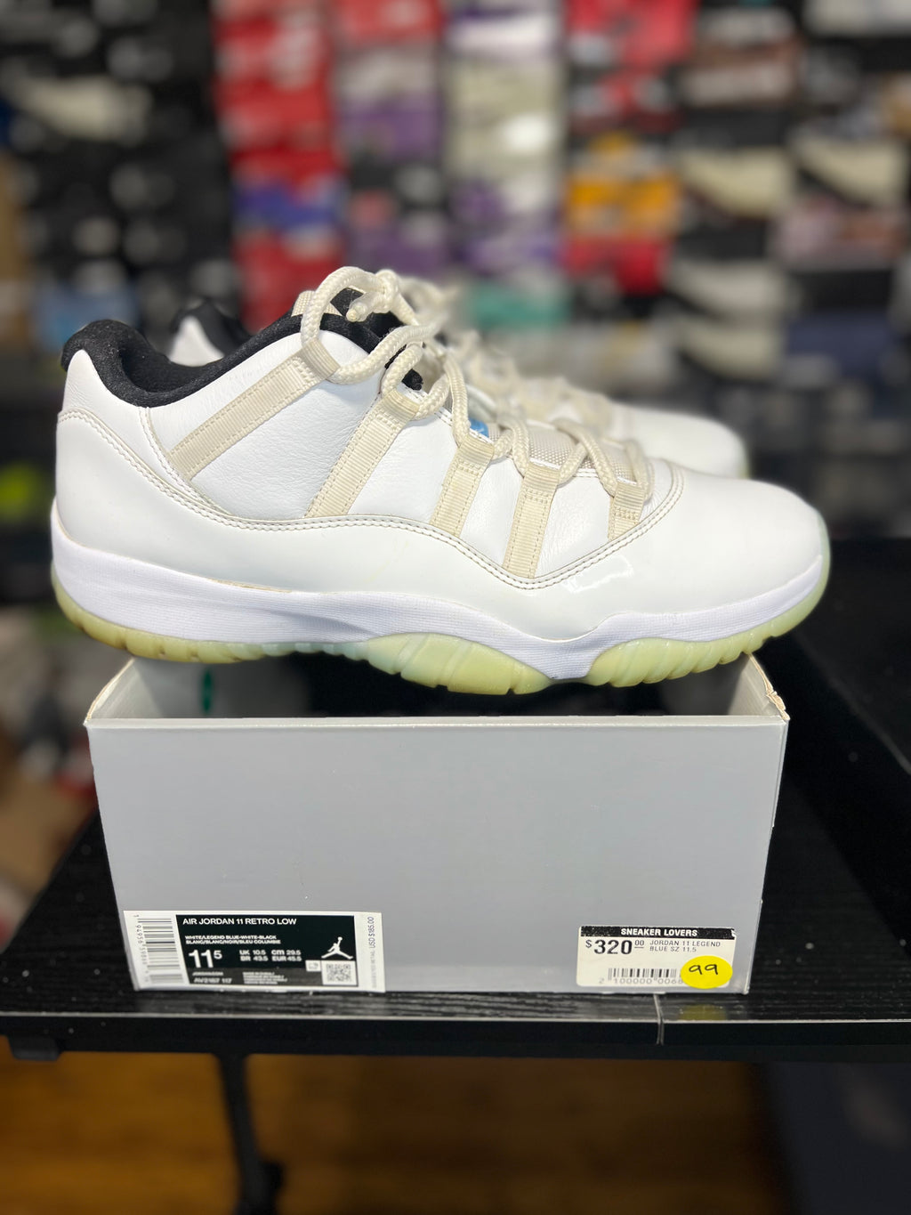 Air Jordan 11 Retro Low “ Legend Blue” (11M) *Pre-Loved*