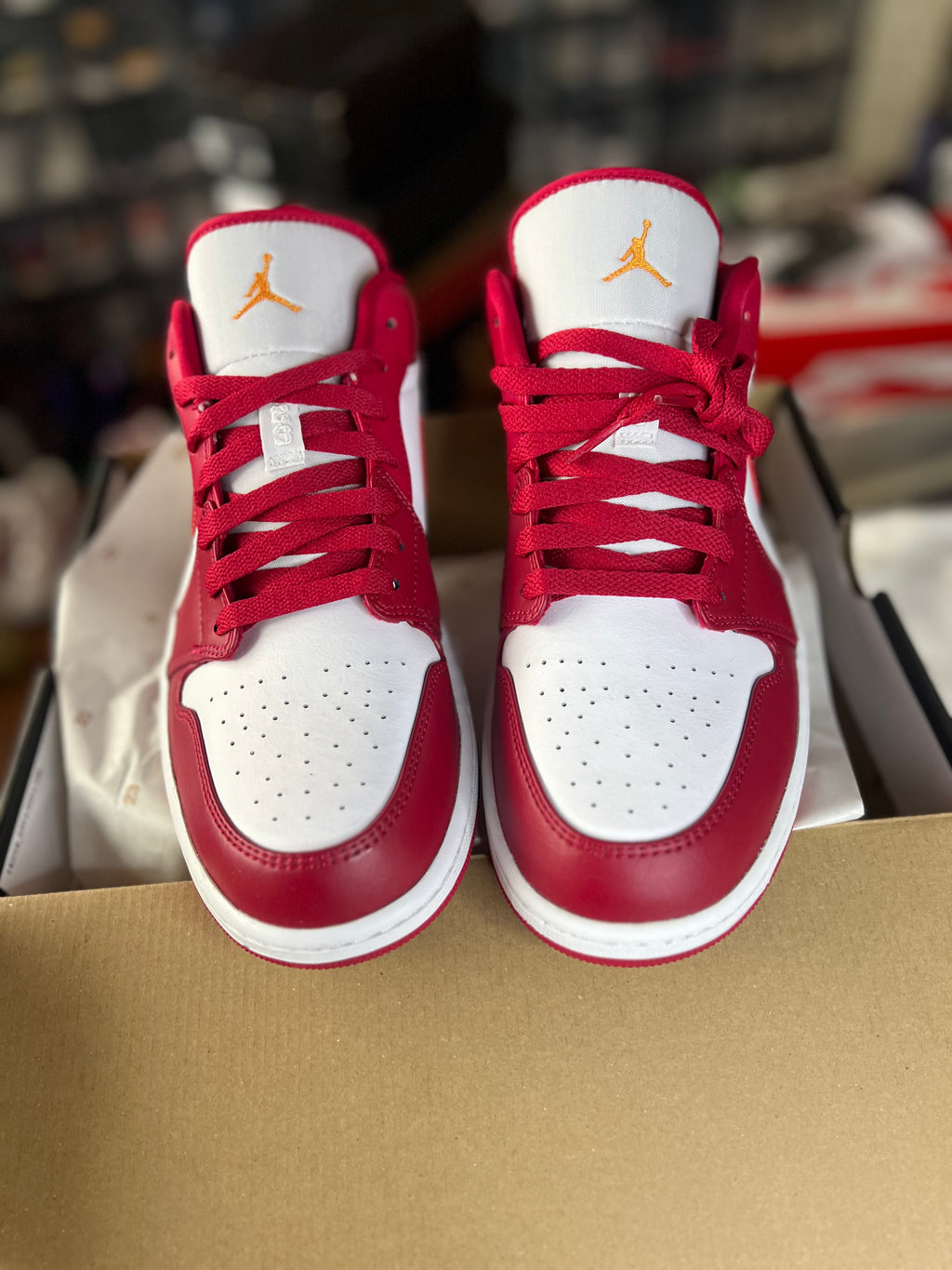 Air Jordan 1 Low ‘Cardinal Red’ (Style Code: 553558604) *NEW*