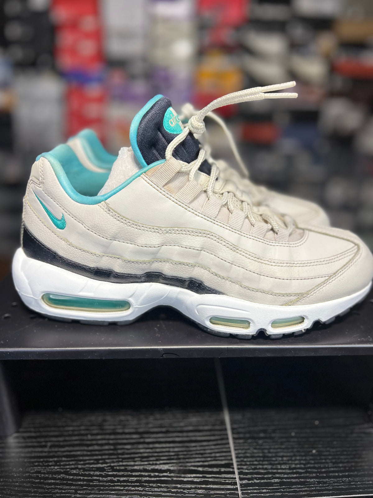 Nike Air Max 95 “Light Bone Sport Turquoise” (9.5M) *Pre-Loved*