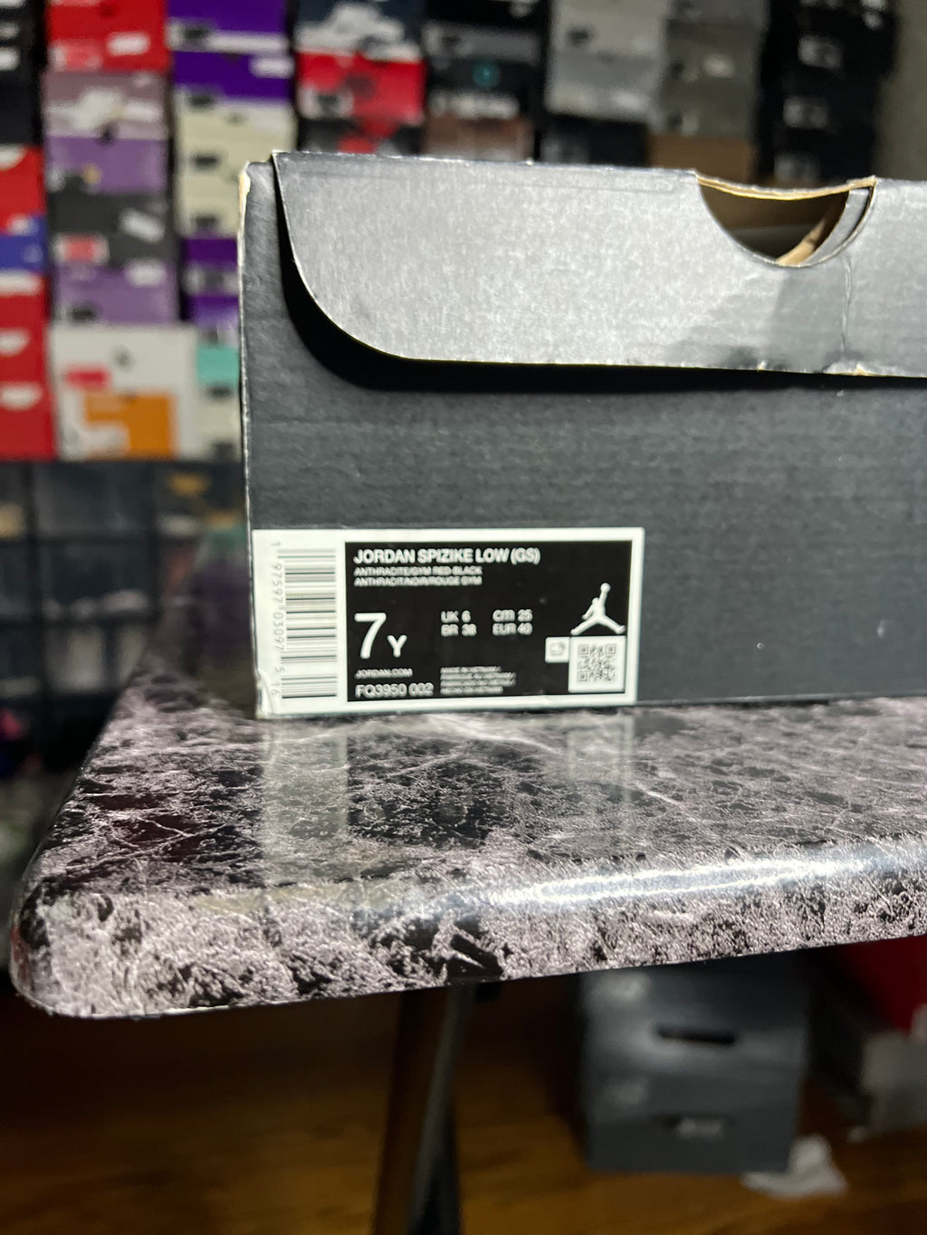 Air Jordan 1 Retro High OG “Washed Black” (GS-7Y) *Pre-Loved*