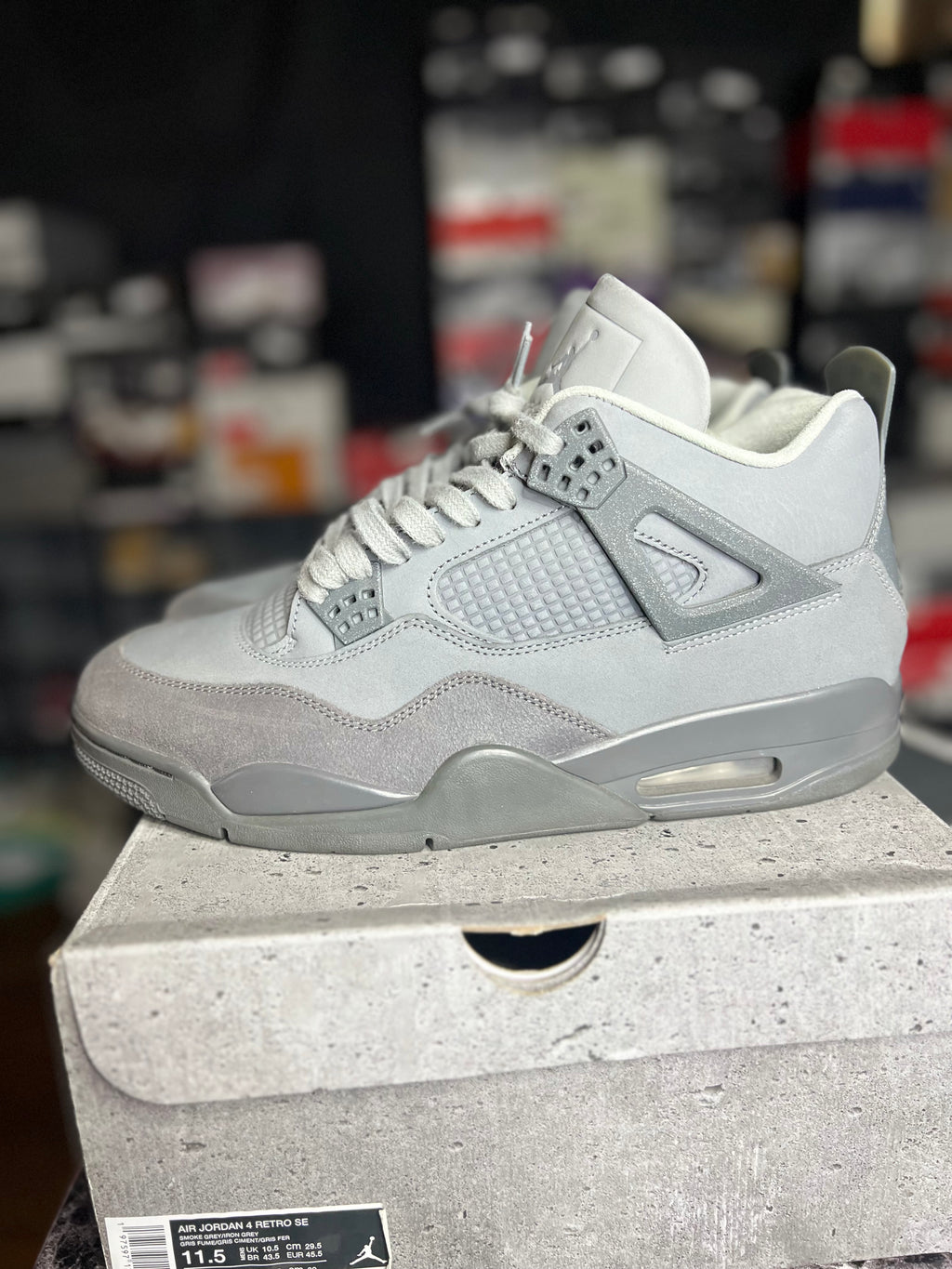 Jordan 4 Retro SE Paris Olympics Wet Cement *Pre-loved*