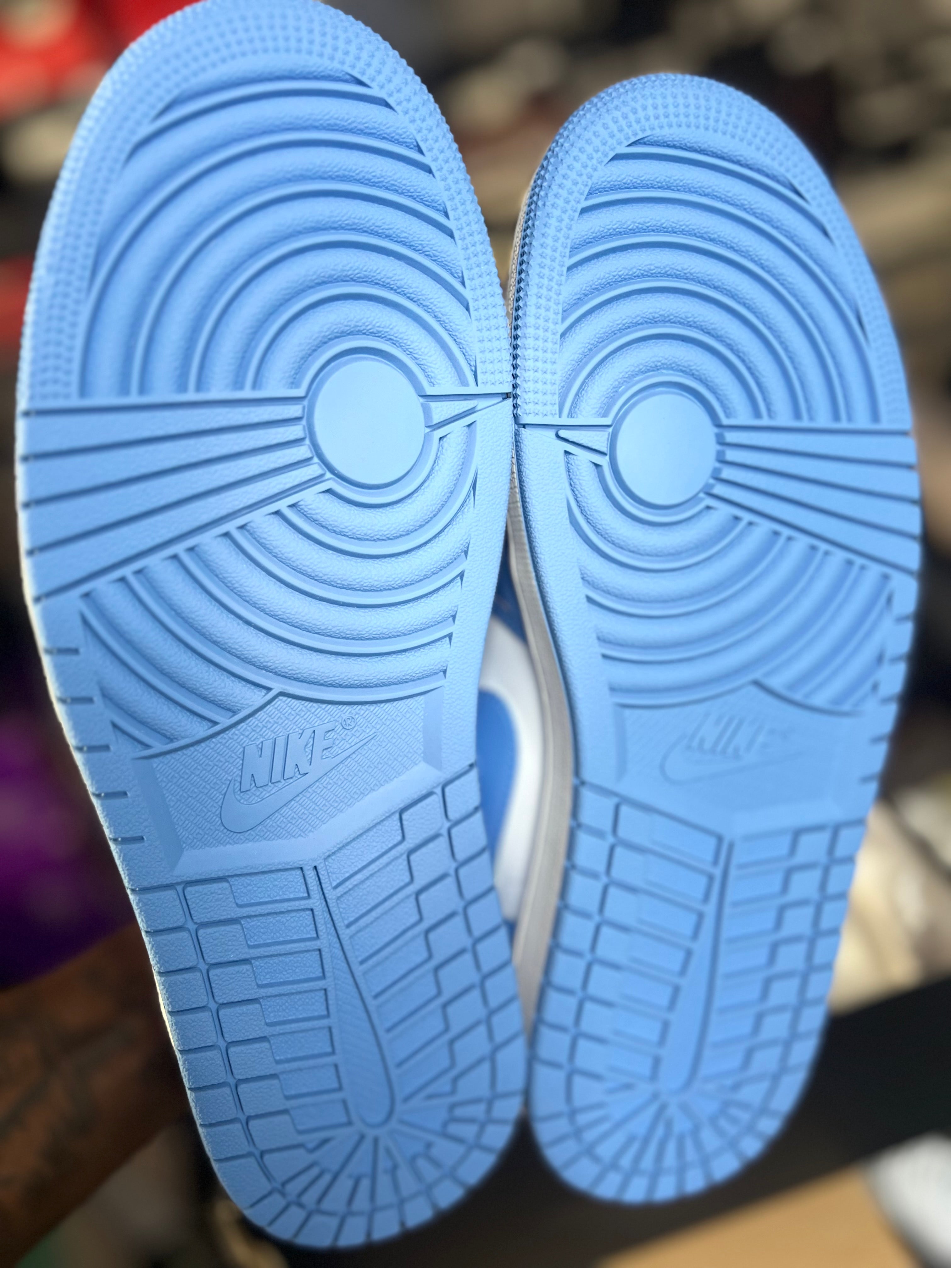 Jordan 1 Low SE "White/Legend Blue" — Size 9 · New