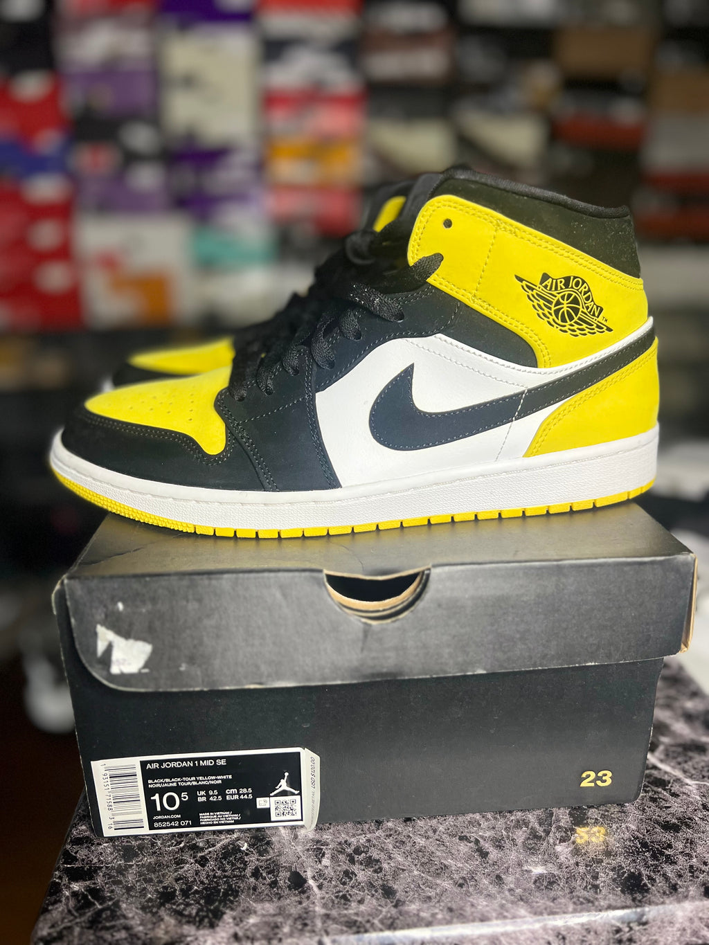 Air Jordan 1 “Yellow Black Toe” (10.5M) *Pre-Loved*