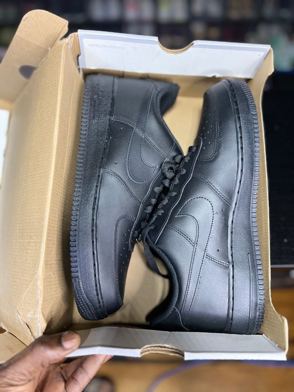 Nike Air Force 1 ‘07 “Black” (11.5M) *NEW*