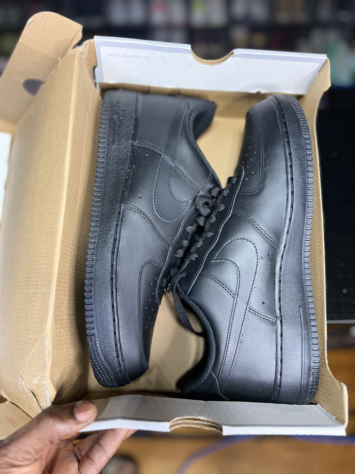 Nike Air Force 1 ‘07 “Black” (11.5M) *NEW*