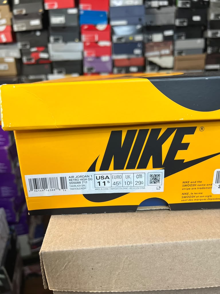 Air Jordan 1 Retro High OG "Taxi" (Style Code: 555088-711) *Pre-Loved*