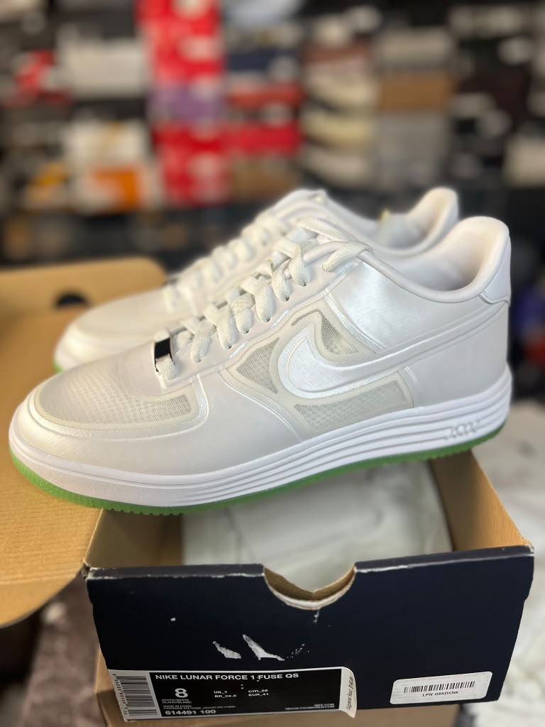 Nike Lunar Force 1 FUSE QS "Easter Green Sole" (Style Code: 614491-100C) *NEW*