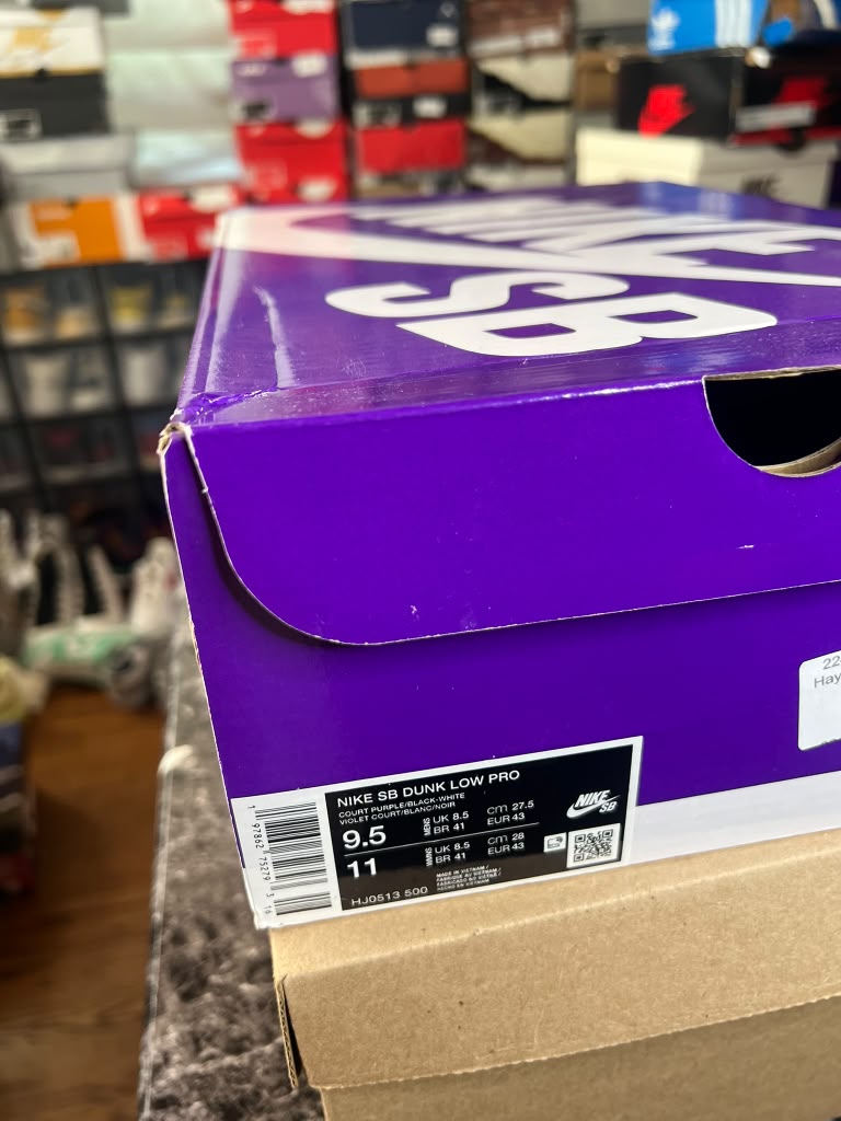 Nike SB Dunk Low Pro x Hayley Wilson "Court Purple" (Style Code: HJ0513-500) *PRE-LOVED*