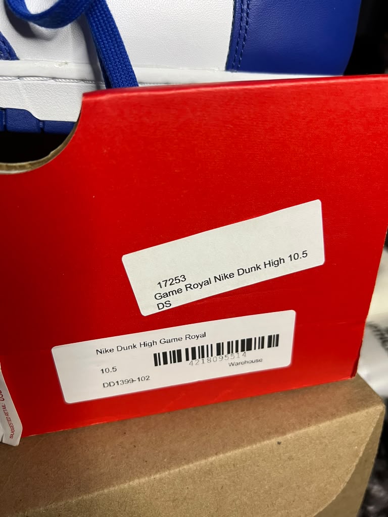 Nike Dunk High Retro "Game Royal / Kentucky" (Style Code: DD1399-102) *NEW*