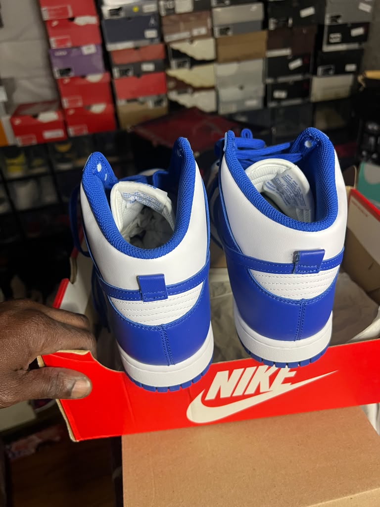 Nike Dunk High Retro "Game Royal / Kentucky" (Style Code: DD1399-102) *NEW*