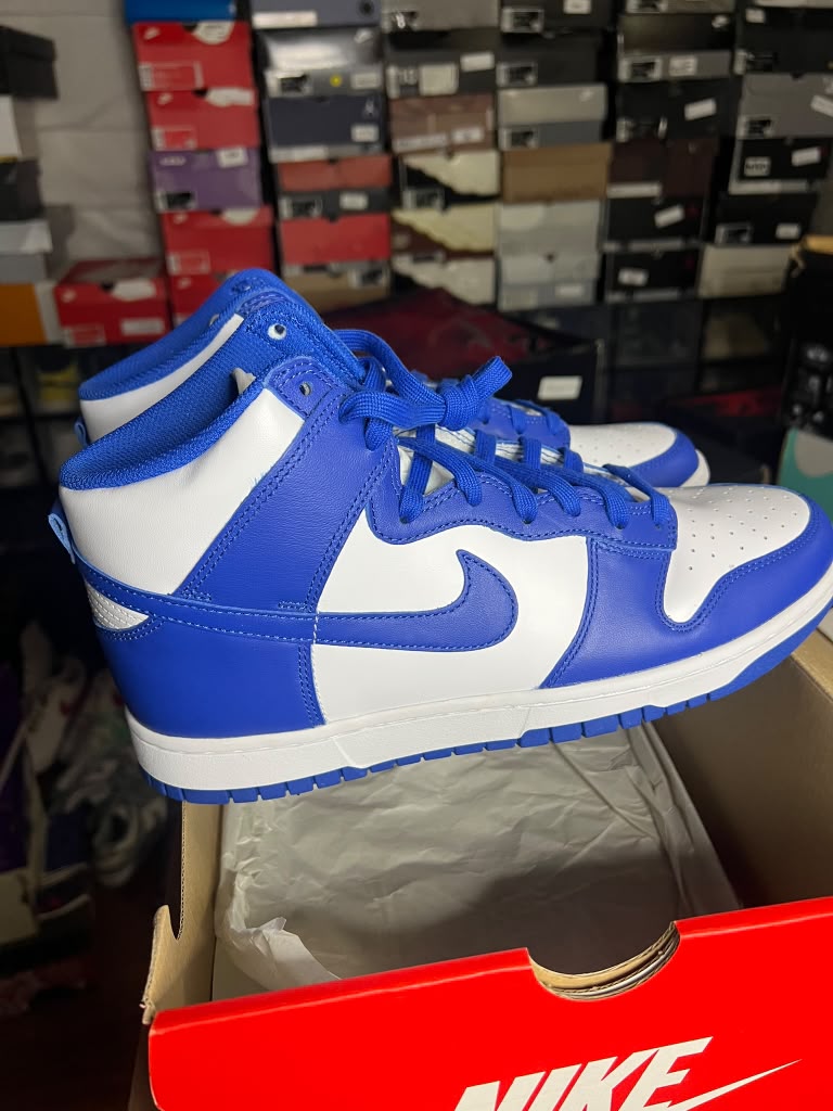 Nike Dunk High Retro "Game Royal / Kentucky" (Style Code: DD1399-102) *NEW*