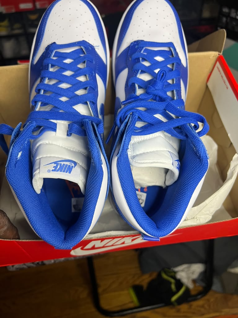 Nike Dunk High Retro "Game Royal / Kentucky" (Style Code: DD1399-102) *NEW*