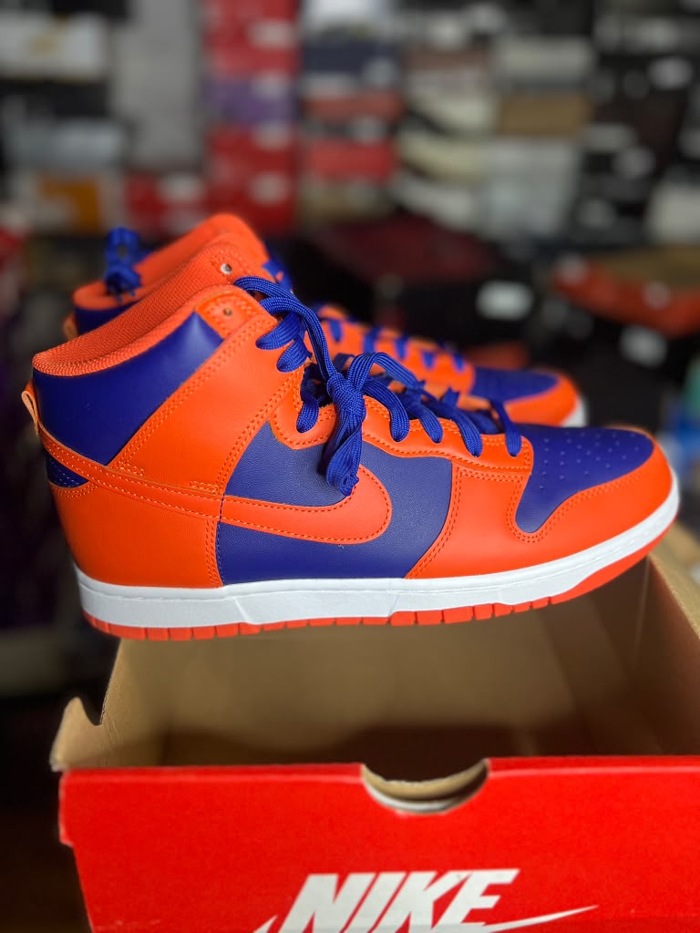 Nike Dunk High Retro "Knicks / Orange and Deep Royal" (Style Code: DD1399-800) *NEW*