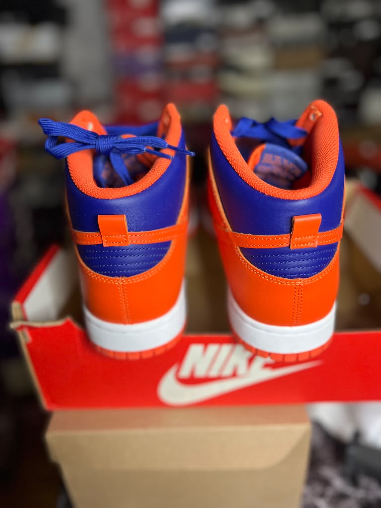 Nike Dunk High Retro "Knicks / Orange and Deep Royal" (Style Code: DD1399-800) *NEW*