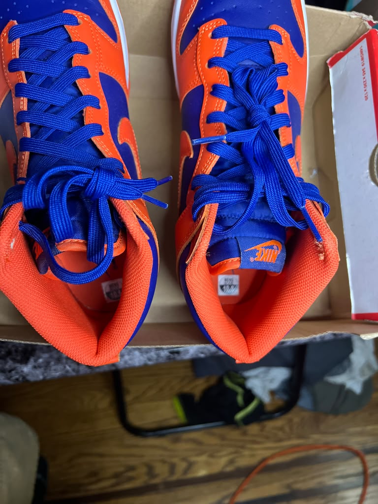Nike Dunk High Retro "Knicks / Orange and Deep Royal" (Style Code: DD1399-800) *NEW*