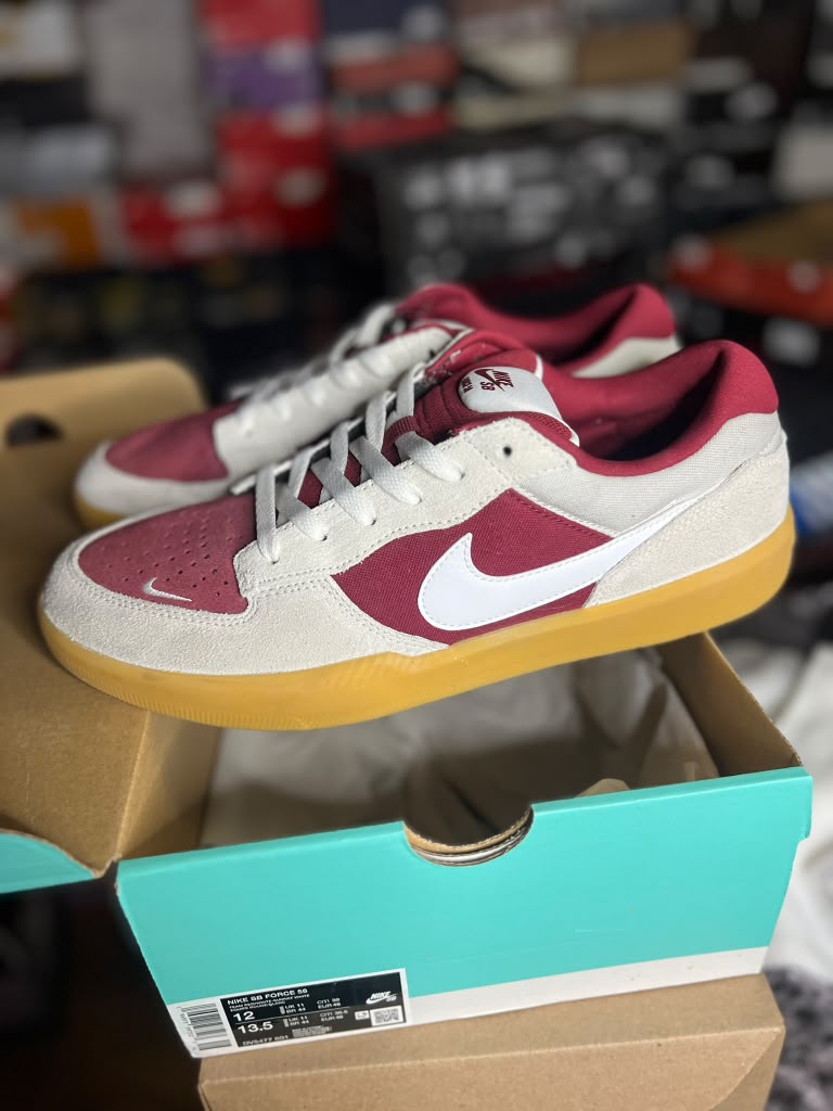 Nike SB Force 58 "Siren Red / White" (Style Code: DV5477-601) *NEW*