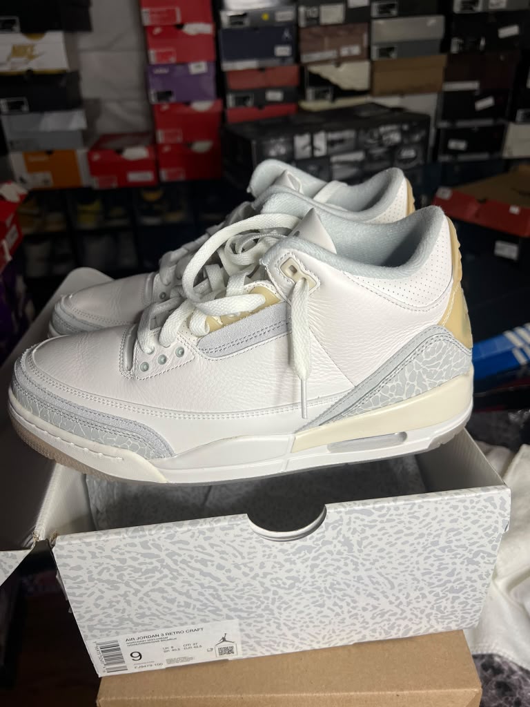 Air Jordan 3 Retro SE Craft "Ivory" (Style Code: FJ9479-100) *PRE-LOVED*