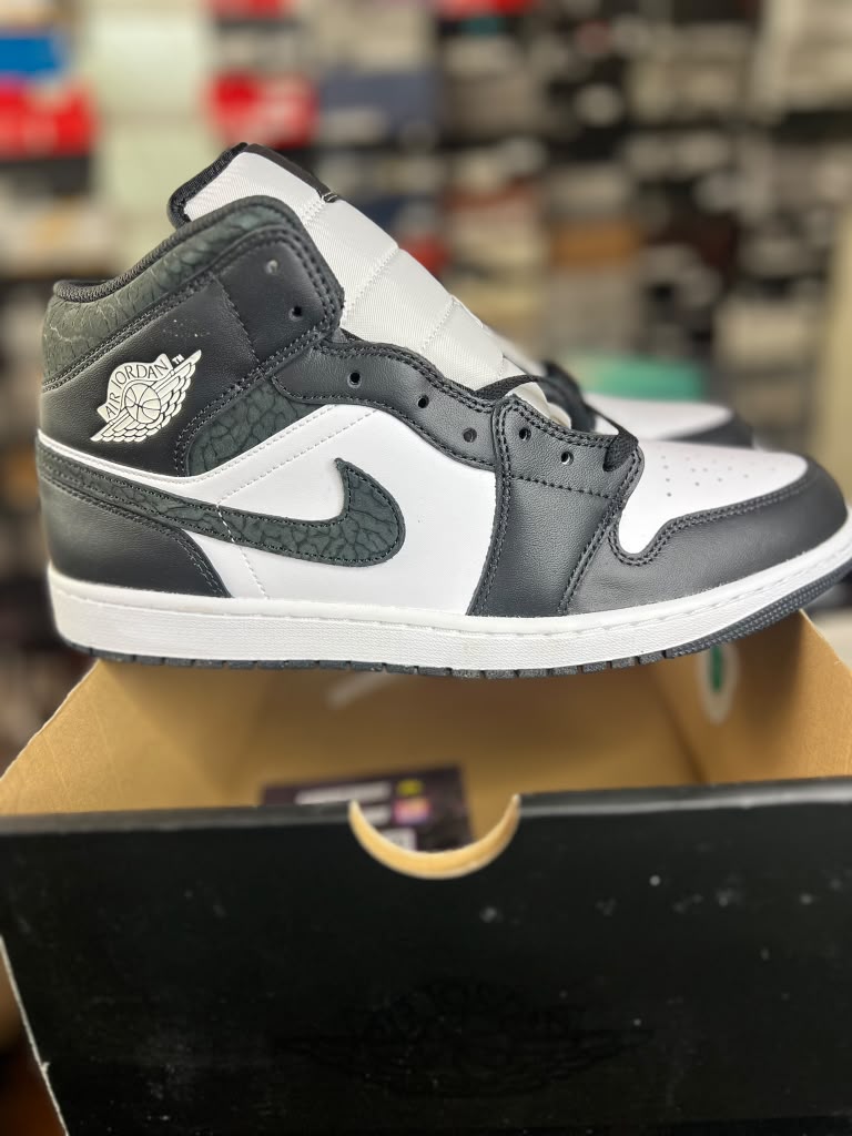 Air Jordan 1 Mid SE "Panda Elephant" (Style Code: FB9911-001) *NEW*