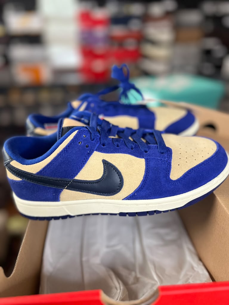 Nike Dunk Low LX "Blue Suede / Gold Suede" (Style Code: DV7411-400) *NEW*