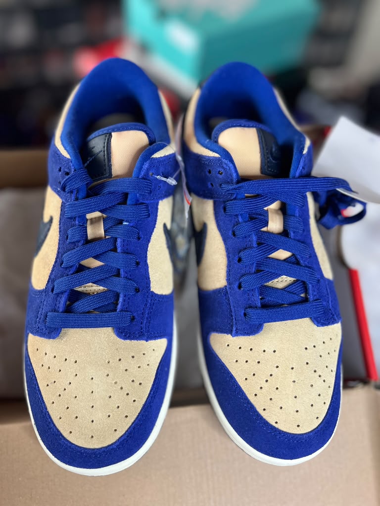 Nike Dunk Low LX "Blue Suede / Gold Suede" (Style Code: DV7411-400) *NEW*