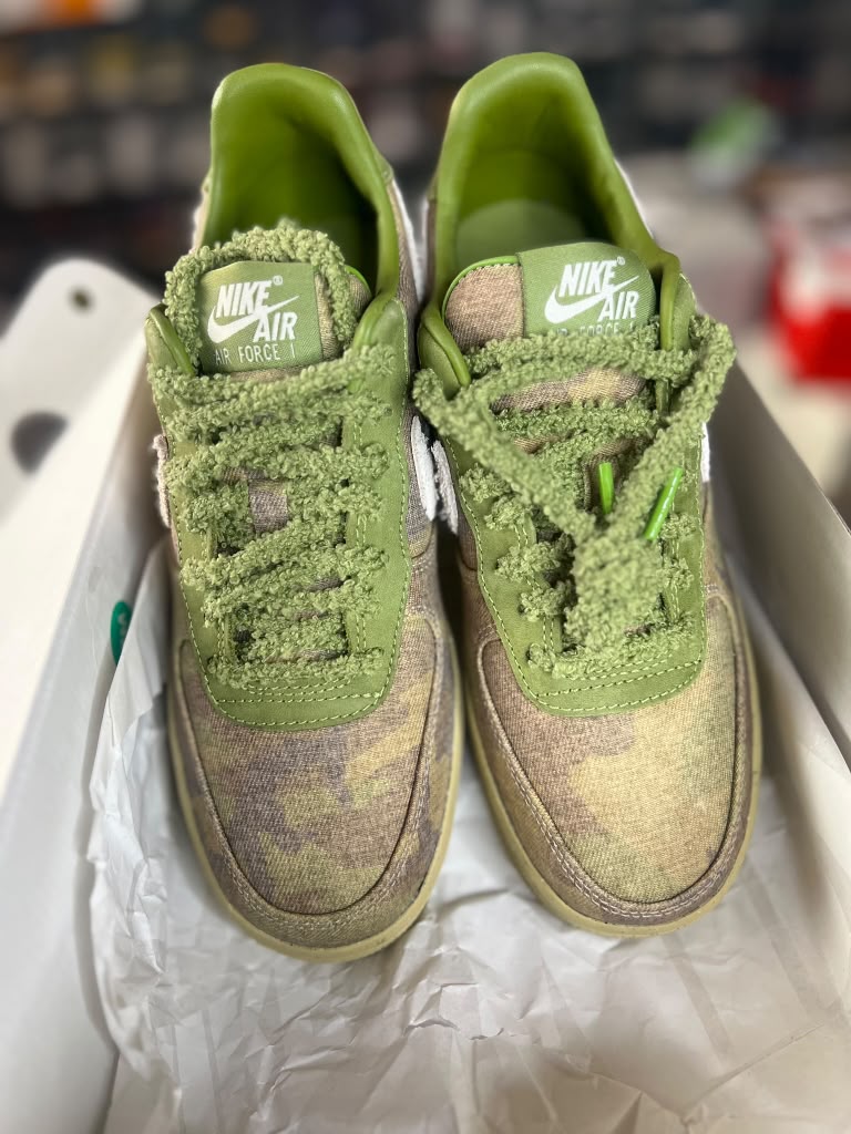 Nike Air Force 1 Low QS Camo "Wheatgrass / Asparagus" (Style Code: IO5011-300) *NEW*